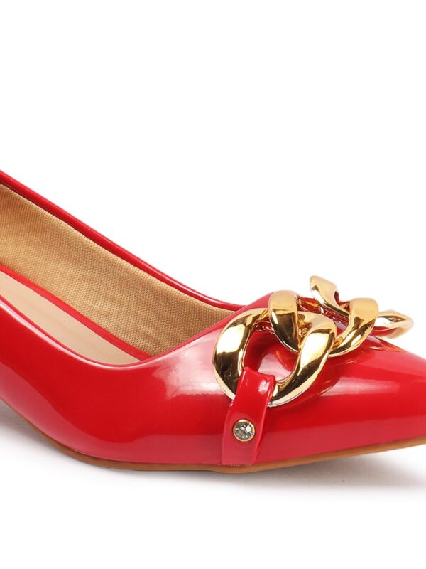 Carlton London Women Stylish Slipon Pump Shoes with Kitten H...