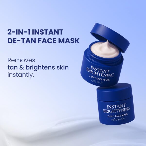 BELLAVITA Instant Brightening 2-in-1 Face Mask | Instant Tan...
