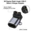 Meliya Charger Type C Adapter for Garmin Watch, USB C Cable ...