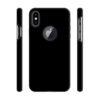 Amazon Brand - Solimo Designer Solid Black 3D Printed Hard B...