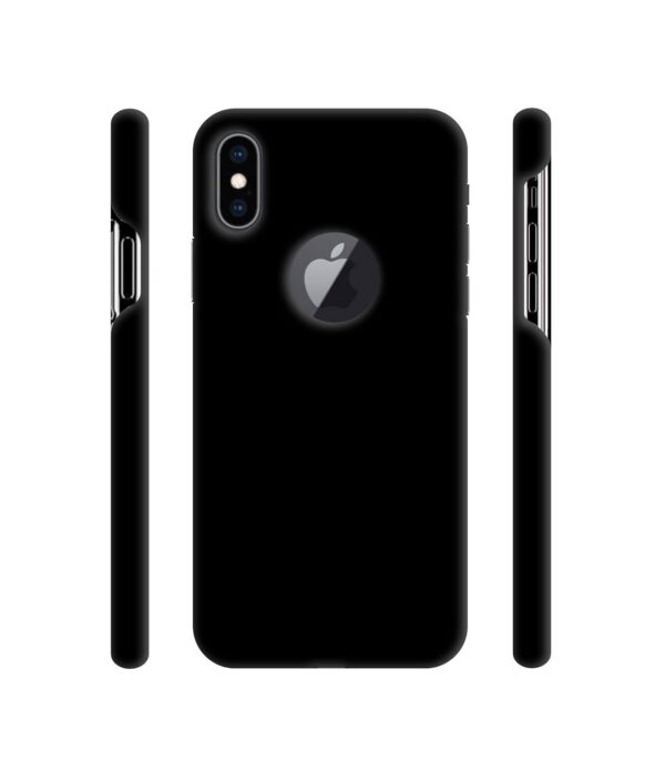 Amazon Brand - Solimo Designer Solid Black 3D Printed Hard B...