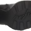 Karl Lagerfeld Paris Women's Leather Peppy Lug-Sole Zip-up F...