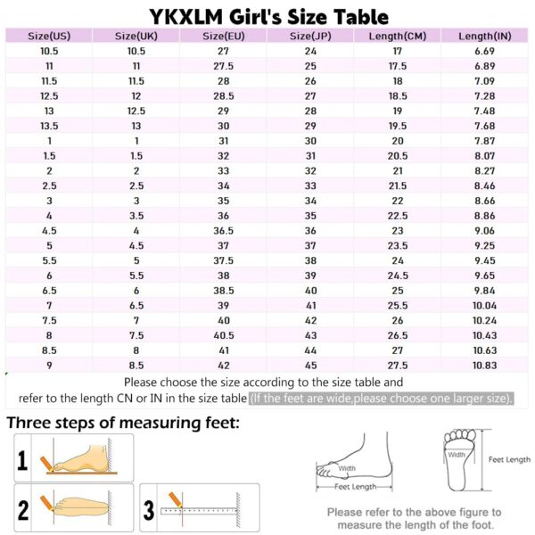 YKXLM Girls Latin Dance Shoes Kids Low Heels Tango Salsa Bal...