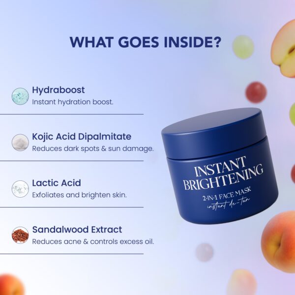 BELLAVITA Instant Brightening 2-in-1 Face Mask | Instant Tan...