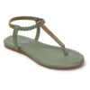 Naitik Women's Synthetic Kolhapuri Stylish Casual T-Strap Fl...