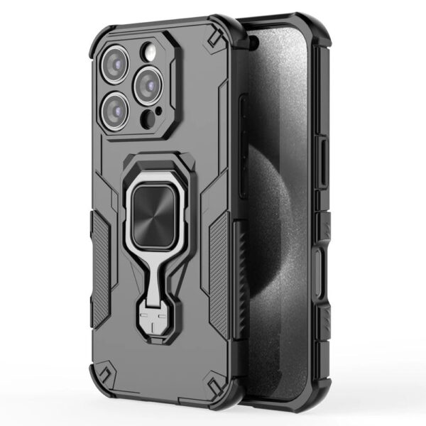 Amazon Brand-Solimo Armor Defender Case | Rotating Ring Hold...