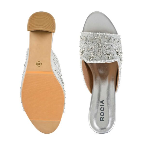 ROCIA By Regal Women Hand Embroidered Block Heels