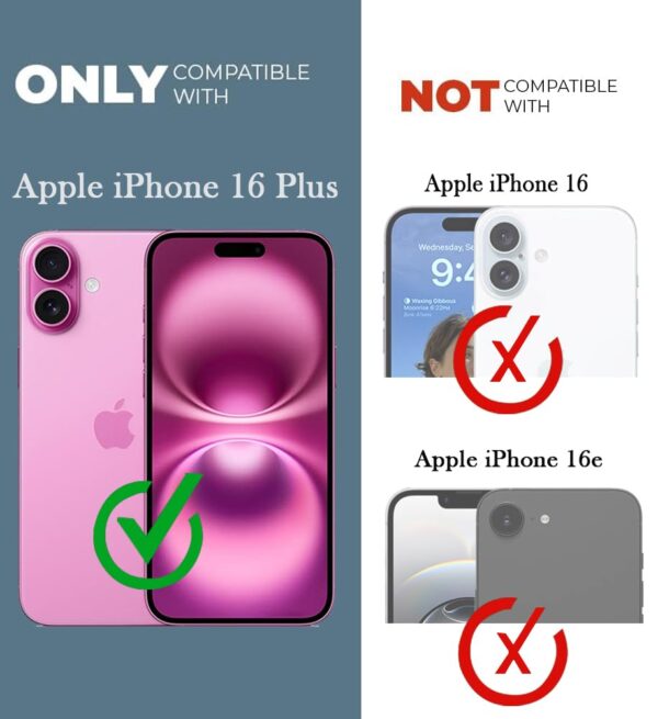 Jkobi Back Case Cover Compatible with Apple iPhone 16 Plus f...