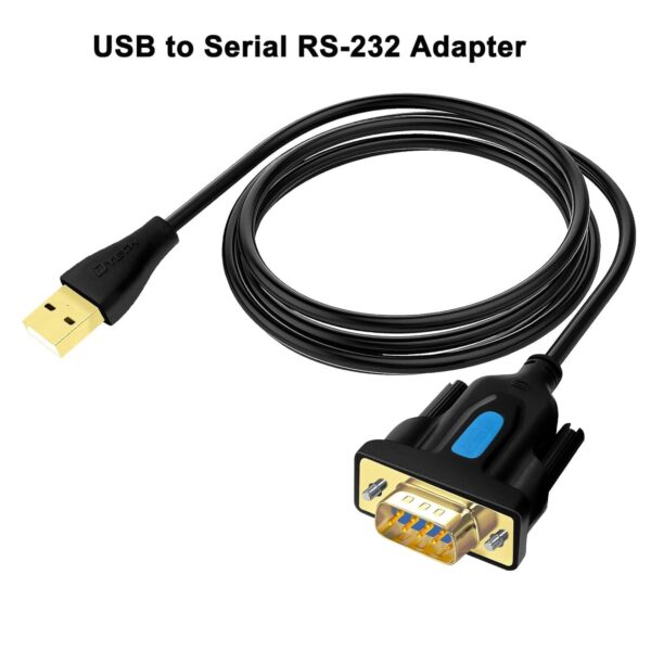 DTECH USB to Serial Adapter DB9 RS232 Cable Prolific Chip PL...