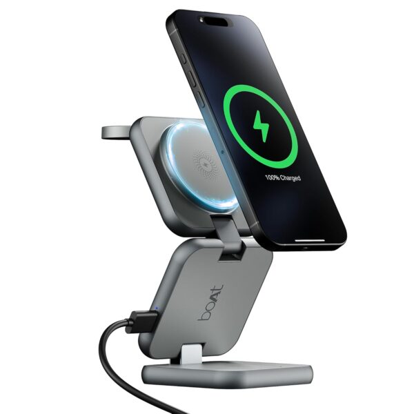boAt New Launch FlexCharge 360 Wireless 3-in-1 23W Charger; ...
