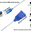 DTECH USB to RS232 DB9 Female Serial Adapter Cable Windows 1...