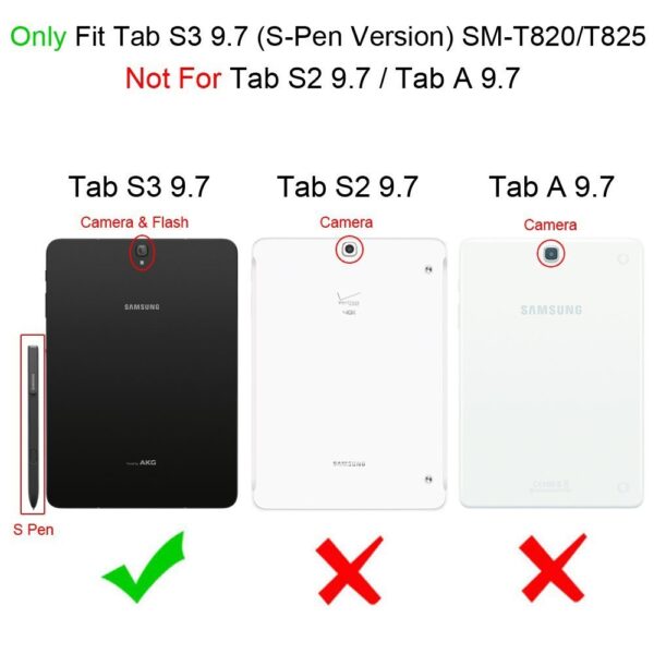 for Galaxy Tab S3 9.7 inch case MOCA 360 Degree Rotating Sta...