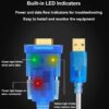 DTECH USB to Serial Adapter 3M USB to RS232 DB9 Female Cable...