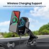 Portronics Charge Clamp 2 Mobile Holder with Wireless Chargi...