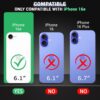 Amazon Brand-Solimo Mobile Cover for Apple iPhone 16e (Silic...