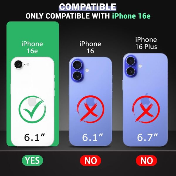 Amazon Brand-Solimo Mobile Cover for Apple iPhone 16e (Silic...