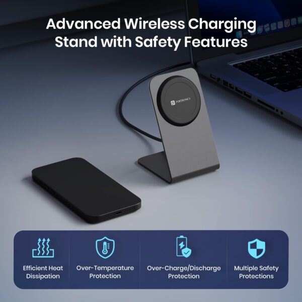 Portronics Flux 2 15W Qi2 Certified Fast Charging Wireless C...
