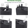 rts Universal Travel Adapter, International All in One World...