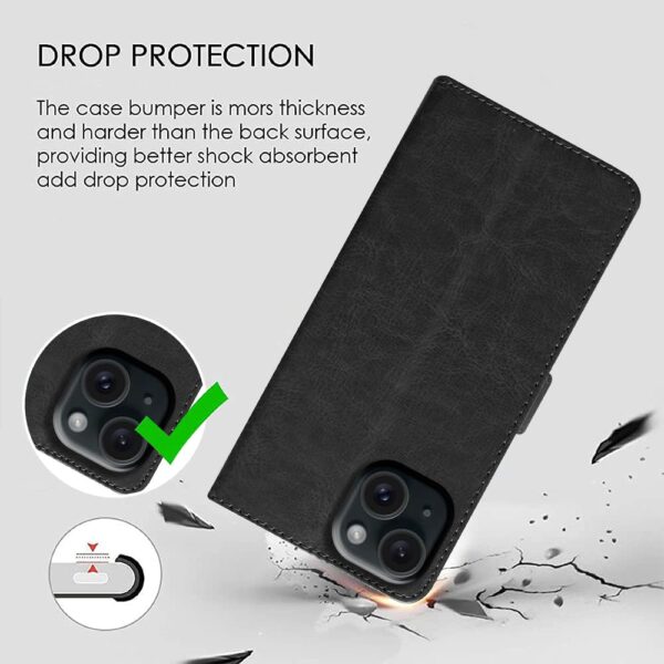 Casotec Flip Cover Back Case for Apple iPhone 15 Plus | Prem...