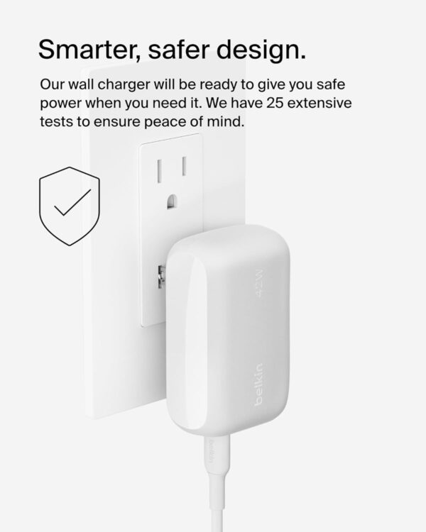 Belkin 42W (30W + 12W) Two Ports Wall Charger | USB - C + A ...