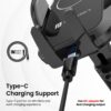 Portronics Charge Clamp 2 Mobile Holder with Wireless Chargi...