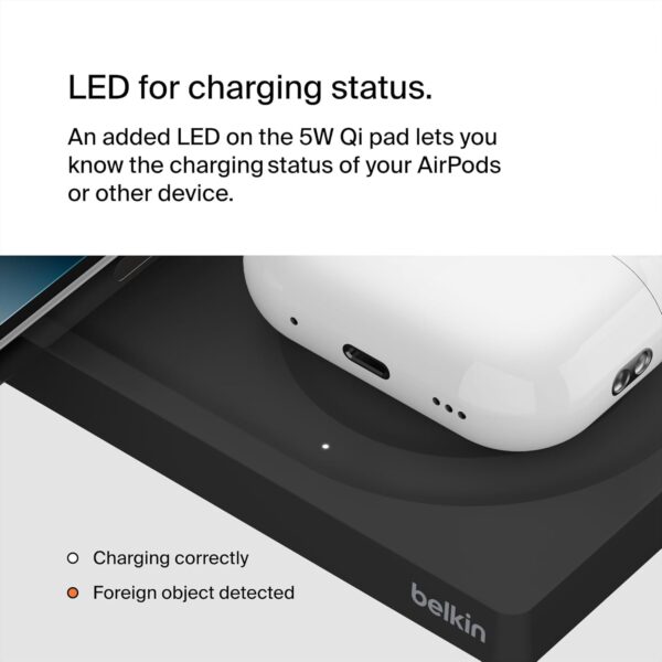 Belkin Magsafe 2-in-1 Wireless Charging Pad 15W | Fast Charg...