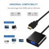 BigPlayer Quality HDMI to VGA Adapter Cable – 1080P High-Def...