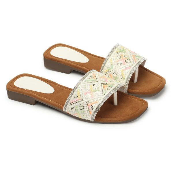 Naitik Women's Kolhapuri Stylish Casual Flat Sandals, Ladies...