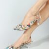 Denill Fashion Casual Cone Heels Sandals With Solid Comforta...