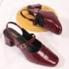 SilverArrow Women's Aurelia Block Heel Color Tone Design | F...
