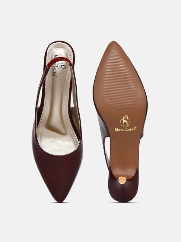 Marc Loire Women Slip on Kitten Heel Pumps for Office Wear
