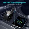 Portronics Car Power Retracto 84W 3 in 1 Car Charger, 80 cm ...