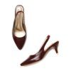 Marc Loire Women Slip on Kitten Heel Pumps for Office Wear