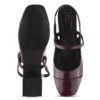 JM LOOKS Women’s Square Toe Block Heel Mules with Adjustable...
