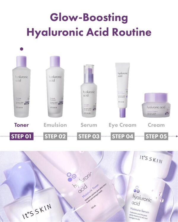 Skins Hyaluronic Acid Moisture Toner, Purple, 150 ml