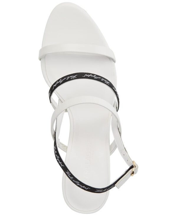 Karl Lagerfeld Paris Women's Ankle-Strap DEXTRA Heeled Sanda...