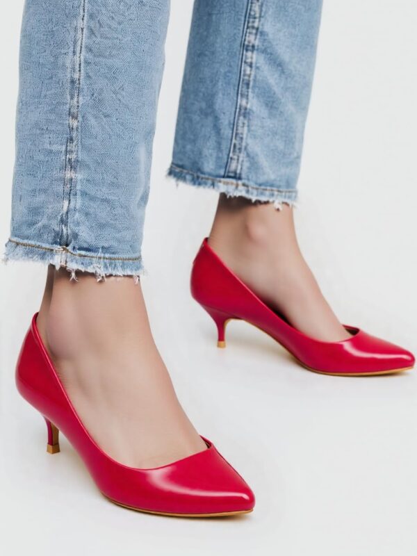 ELLE Women's Solid Stiletto Heel Slip-On Pumps