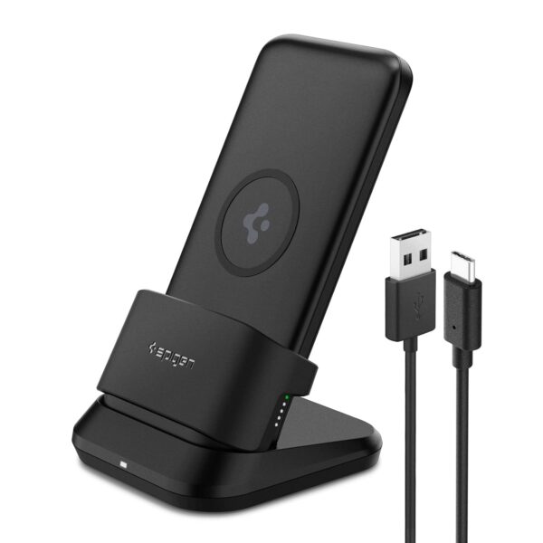 Spigen Power Bank 10000mAh Fast Charging, 3 in 1 Wireless Po...
