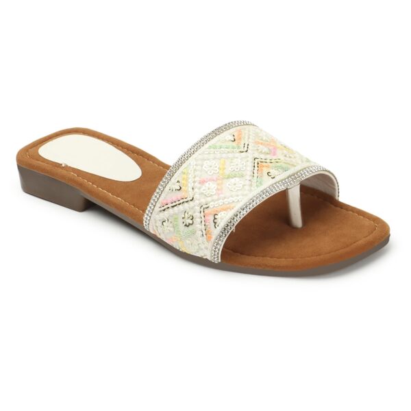 Naitik Women's Kolhapuri Stylish Casual Flat Sandals, Ladies...