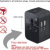 rts Universal Travel Adapter, International All in One World...
