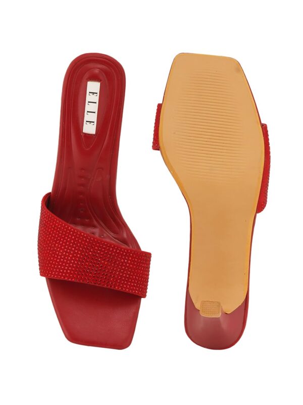 ELLE Women Stylish and elegant Kitten Heel Sandal