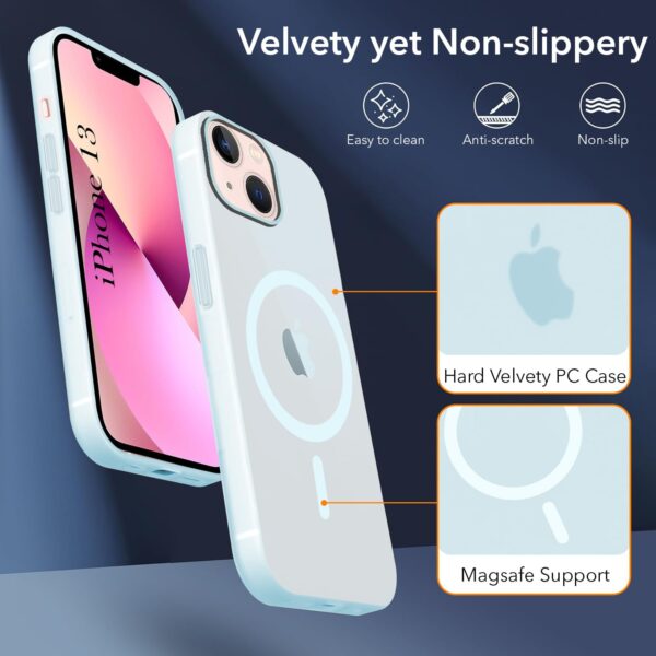Jkobi Back Cover Case for Apple iPhone 13 (Frosted Matte Fee...