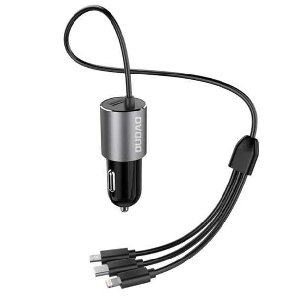 DUDAO R5PRON Premium Car Charger – Metallic Body, 3.4A Super...