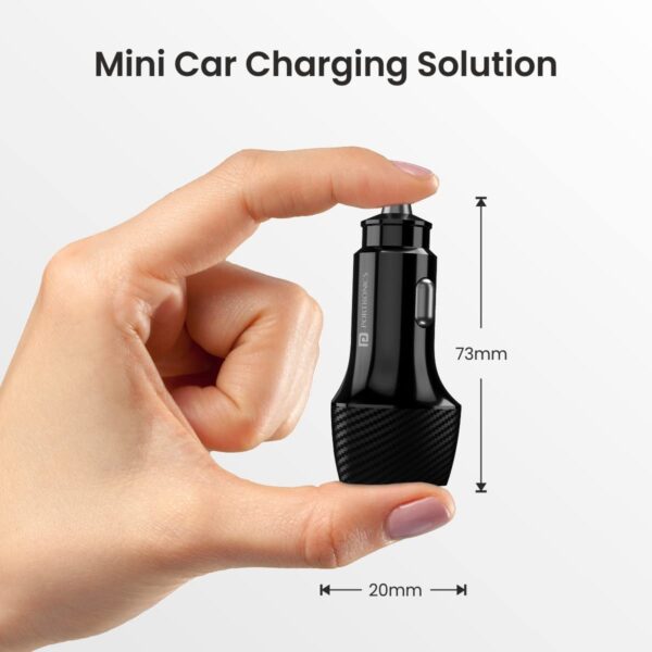 Portronics 51W Car Power 16 Fast Car Charger with Dual Outpu...