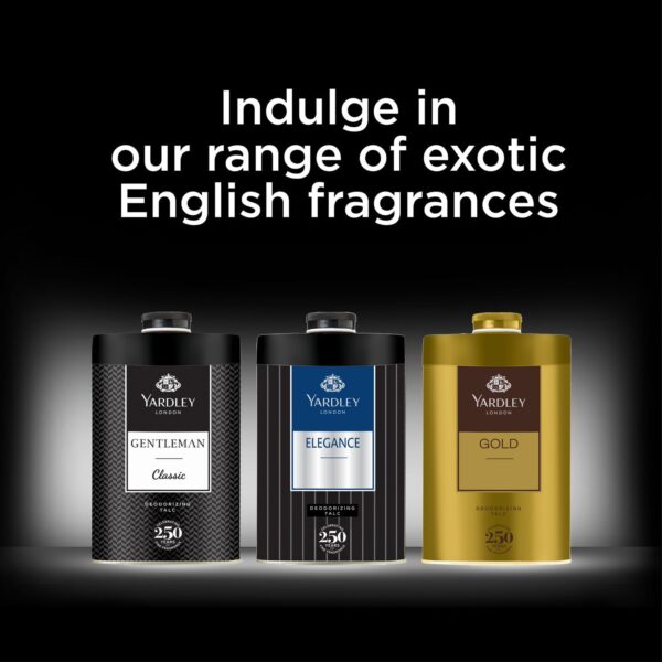 Yardley London Gold Deodorizing Talc| Fresh Woody Scent| Mas...
