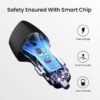 Portronics 51W Car Power 16 Fast Car Charger with Dual Outpu...