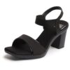 XE Looks Women's Trendy Block Heels | Open-Toe Sandals with ...