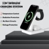 QKXC Sakit® Wireless Charger 3In1 23W Mag-Safe Stand For iPh...