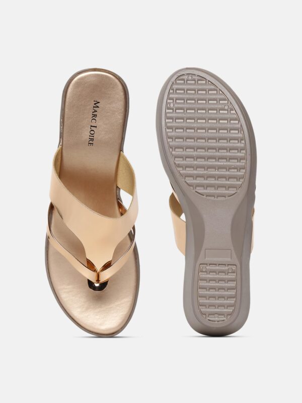 Marc Loire Women Round Toe Wedge Heel Sandal for Casual Wear