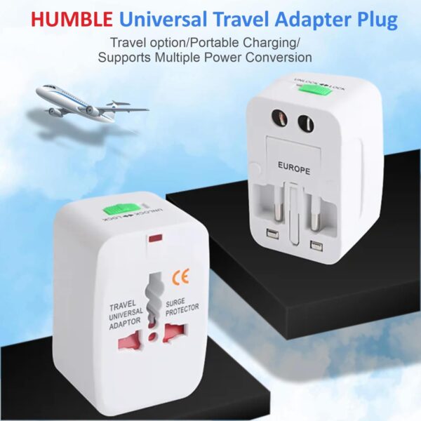 HUMBLE Universal Travel Adapter Plug - International Multipu...